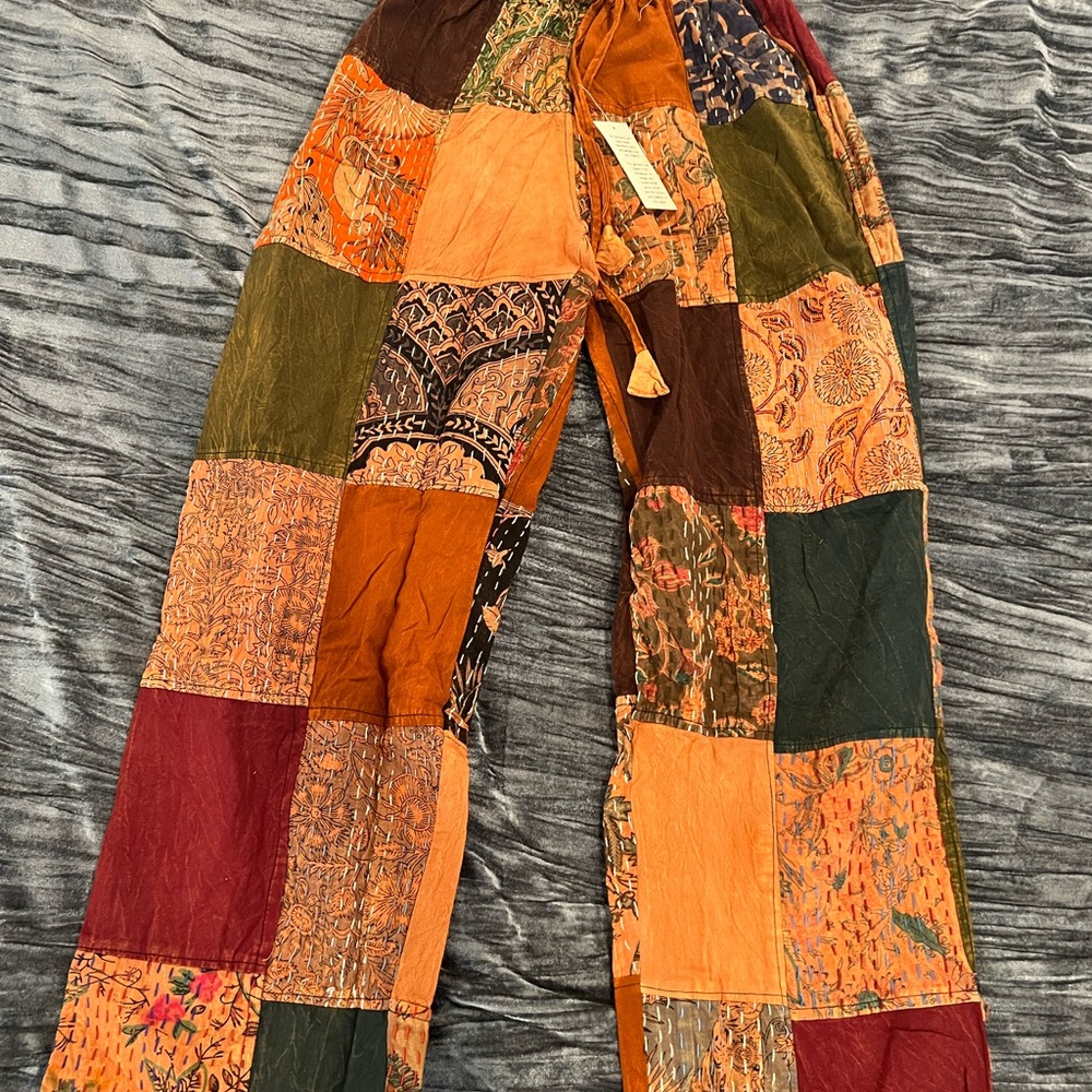 Patchwork Multicolor Pants